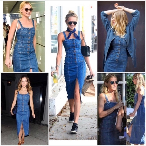 Madewell Dungaree Denim Dress Size 0 - Picture 2 of 11